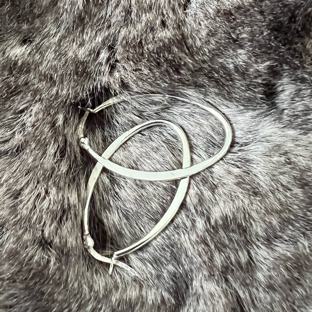 Elegant Silver Hoop Earrings